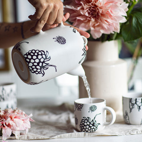 Keramický čajník - Maľovaný